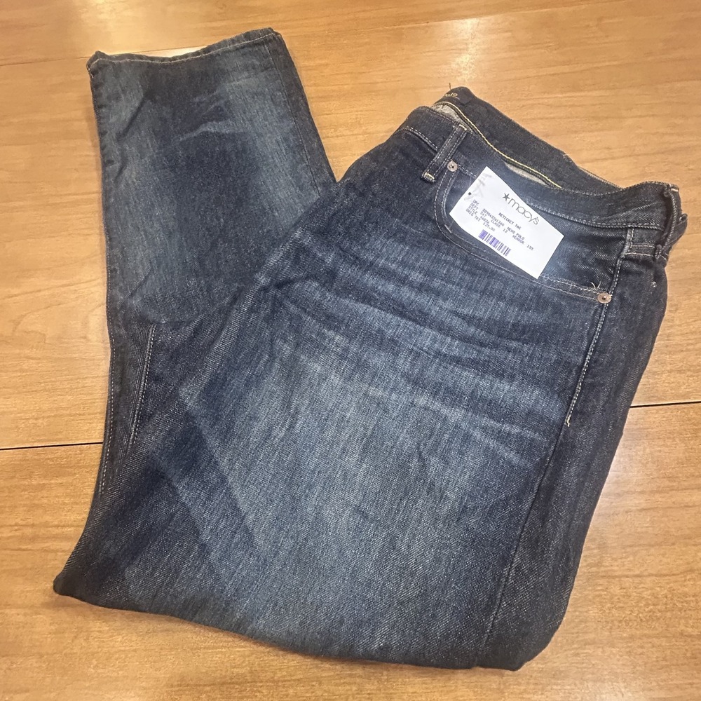Polo Ralph Lauren Jeans Mens 38x32 Blue Hampton Relaxed Straight Denim NWT